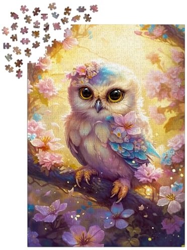 Enjoy Puzzle jigsaw puzzle Gentle Owl 1000 pieces - colorful toy-3