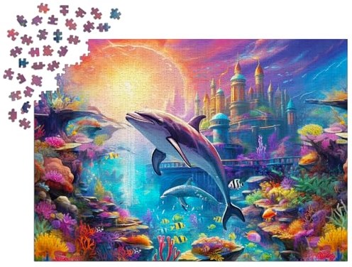 Enjoy Puzzle Atlantis jigsaw puzzle - 1000 pieces of underwater fun-3