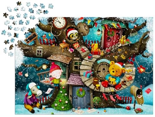 Enjoy Puzzle Christmas jigsaw Fairy Tale Christmas - 1000 pieces puzzle-3