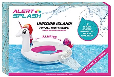 Alert inflatable unicorn island pool 310x270x175 cm unicorn