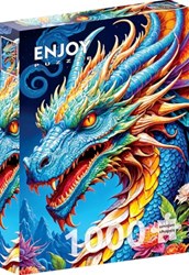 Enjoy Puzzle Blauer Drache - 1000 Teile