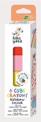 Haku Yoka wax crayons block shape - colourful chalk for kids
