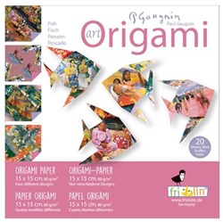 Fridolin origami toy Gauguin fish cardboard creative