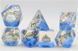 Foam Brain Games dice set Beautiful Day - colorful RPG fun