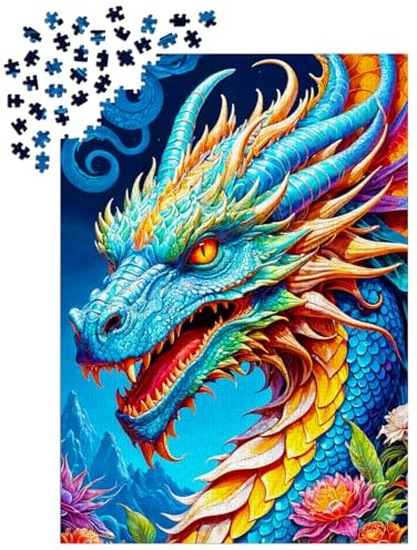 Enjoy Puzzle jigsaw puzzle Blue Dragon - 1000 pieces dragon fantasy-3