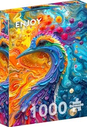 Enjoy Puzzle jigsaw Marble Feathers 1000 pieces colorful cardboard