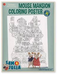 Het Muizenhuis coloring poster Sam and Julia - XL coloring sheet for kids