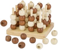 Goki wooden strategy game Tic Tac Toe 3D - educational toy