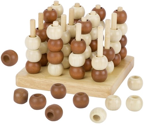 Goki wooden strategy game Tic Tac Toe 3D - educational toy