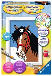 Ravensburger paint by numbers horse gaze - creative hobby kit