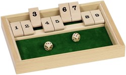 Goki wooden dice game Shut the Box educational board game
