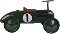 Goki ride-on car retro green - metal racer for kids-2