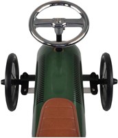 Goki ride-on car retro green - metal racer for kids-3