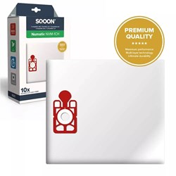 Sqoon vacuum cleaner bags for Numatic Henry, Hetty, James and PPR240 - 10 pieces