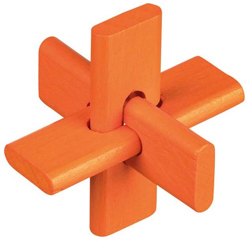 Goki wooden brain teaser puzzle - logic games and shape puzzle-2