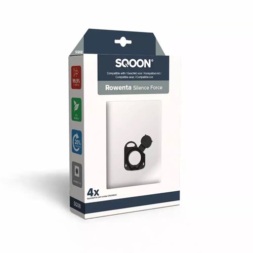 Sqoon vacuum cleaner bag Rowenta Silence Force - High Filtration 4 pcs
