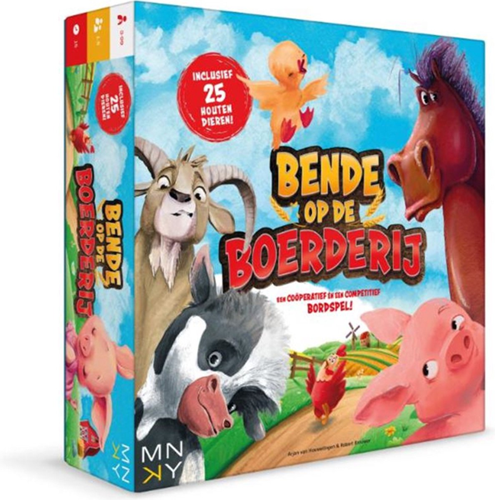 MNKY Entertainment board game Farmyard Chaos for kids