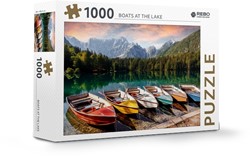 Rebo puzzel 1.000 st. Boats at the lake