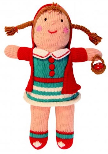 Global Affairs cuddly knitted doll Rose 36 cm organic cotton