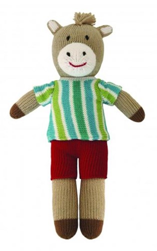 Global Affairs knitted horse plush Harry 36 cm toy