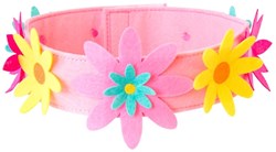 Global Affairs crown accessory felt with interchangeable flowers pink