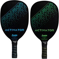 Franklin wooden pickleball paddle black/blue - durable sports toy
