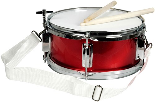 Goki metal drum red - toy musical instrument for children-2