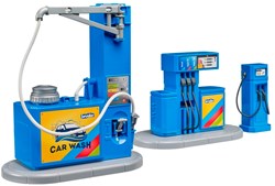 Bruder toy fuel station and car wash accessory for vehicles