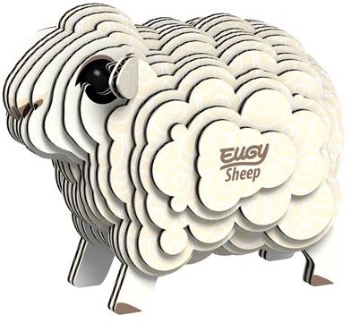 Eugy 3D build kit sheep eco-friendly cardboard toy-2