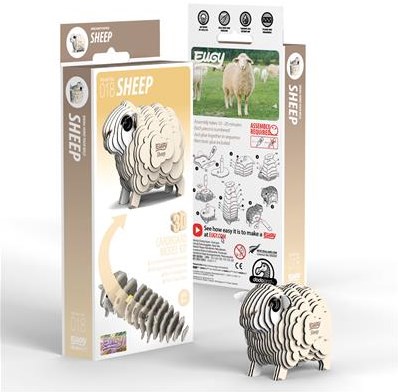 Eugy 3D build kit sheep eco-friendly cardboard toy