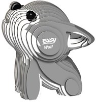 Eugy 3D model wolf cardboard craft kit wild animal 6+