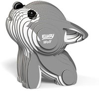 Eugy 3D model wolf cardboard craft kit wild animal 6+-3