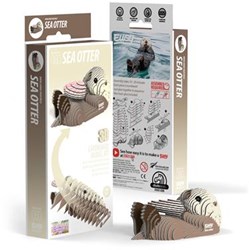 Eugy 3D sea otter craft kit - creative building toy for kids