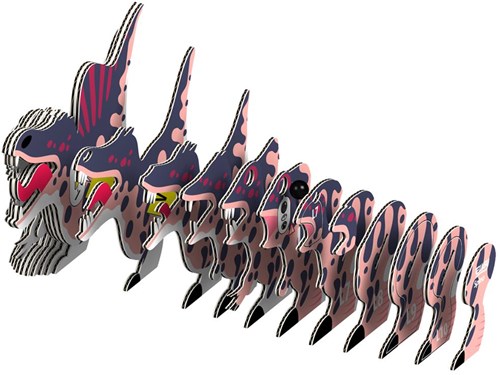 Eugy 3D Puzzle - Spinosaurus Cardboard Dinosaur Toy-3