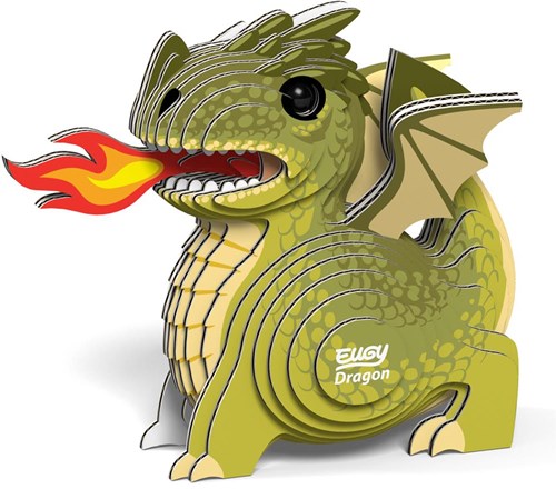 Eugy 3D puzzle - Dragon cardboard eco-friendly toy-2