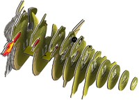 Eugy 3D puzzle - Dragon cardboard eco-friendly toy-3