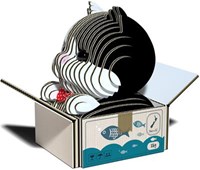 Eugy 3D puzzle cat - Tuxedo - sustainable cardboard - animal toy-3