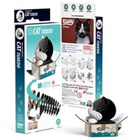 Eugy 3D puzzle cat - Tuxedo - sustainable cardboard - animal toy