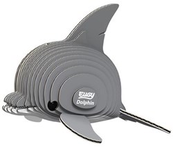 Eugy 3D puzzle dolphin - eco-friendly craft toy animals