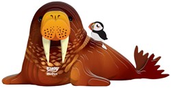Eugy 3D puzzle - Walrus cardboard animal craft kit for kids