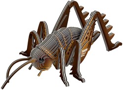 Eugy 3D Puzzle Grasshopper - Cardboard Animal Building Kit