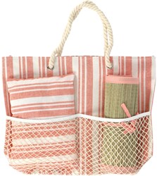 Beach bag beach mat pillow pink polyester holiday beach accessory