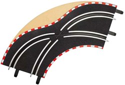 Carrera racetrack accessory lane change curves 1:43 - 2 pieces - track extension