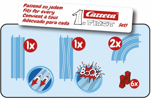 Carrera racetrack expansion set - toy racetrack accessory for kids-2