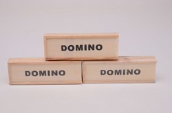 Domino wooden box classic game educational toy for kids