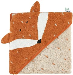 Trixie baby hooded towel 75x75cm Mr. Fox organic cotton