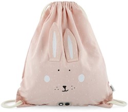 Trixie drawstring bag - kids gym bag Mrs. Rabbit - water-repellent - pink
