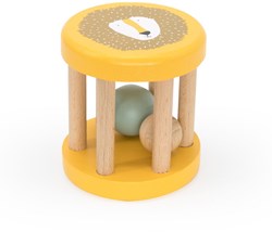 Trixie wooden baby rattle toy - Mr. Lion - FSC wood - Yellow