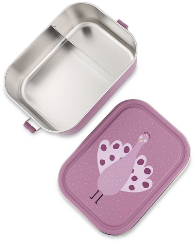Trixie large lunch box - Mrs. Peacock stainless steel kids lunchbox-2