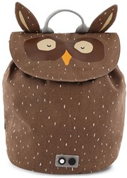 Trixie kids backpack MINI Mr. Owl - water-repellent school bag brown